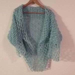 Crochet Cardigan Light Blue
